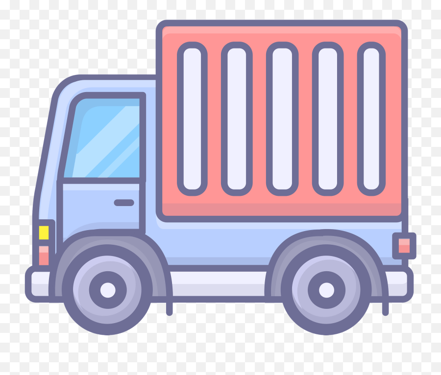 Blue Truck With Red Trailer Clipart Free Download Transparent Emoji,18 Wheeler Clipart
