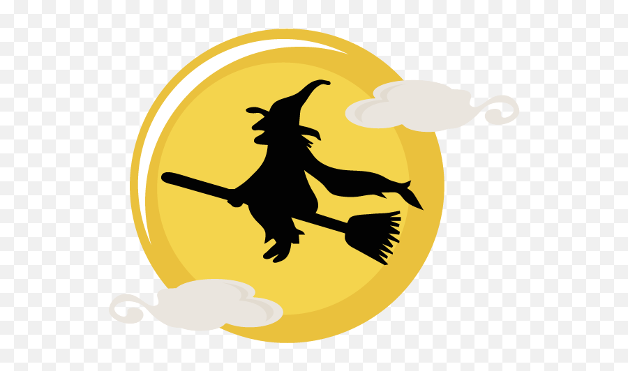 Download Cute Halloween Witch Png Picture Black And White Emoji,Halloween Clipart Black And White Borders