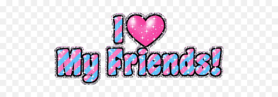 Library Of I Love My Friends Clipart Free Png Files - Girly Emoji,Friend Clipart