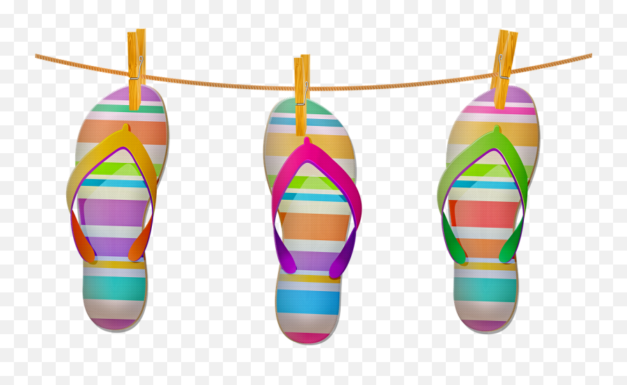 Clothesline Sandals Summer Flip - Free Image On Pixabay Emoji,Clothesline Clipart