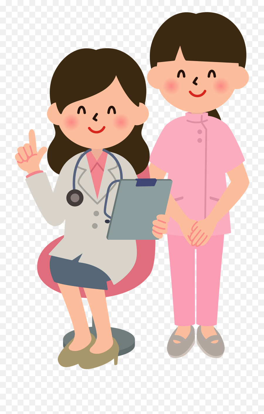 Medical Doctor And Nurse Clipart - Nurse Clip Art Doctor Emoji,Nurse Clipart