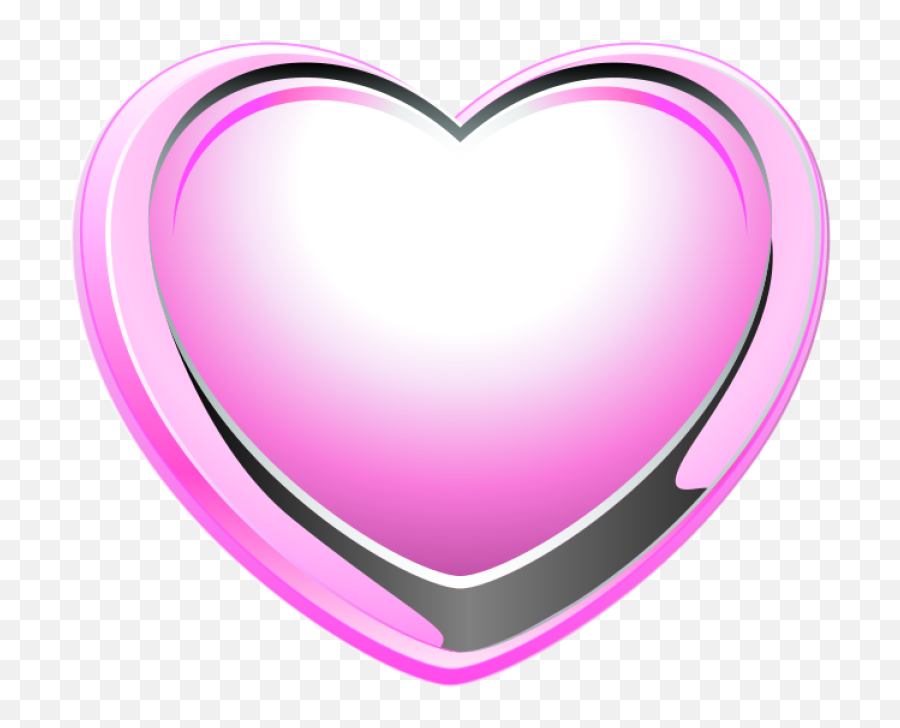 Pink Heart Transparent Png - Gambar Hati Pink Png Emoji,Pink Heart Png