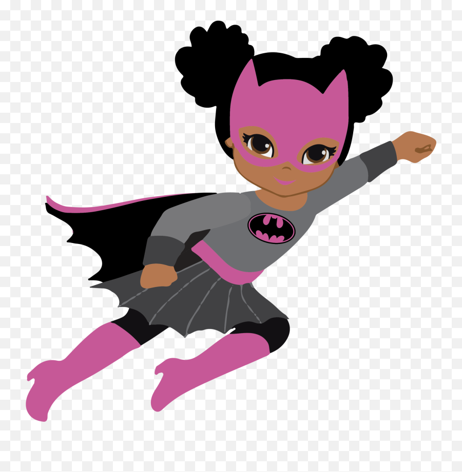 Pink Clipart Batgirl - Batgirl Clip Art Png Download Batgirl Cute Rosa Png Emoji,Pink Clipart