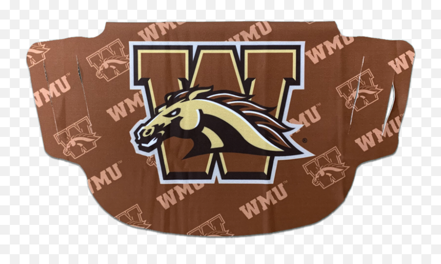 Face Mask Logo Shadow Wmu - Western Michigan University Emoji,Mask Logo