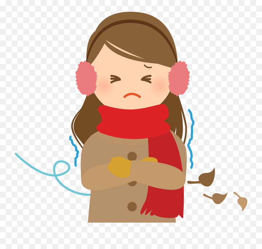 Woman Is Cold In Winter Clipart - Cold In Winter Clipart Emoji,Winter Clipart