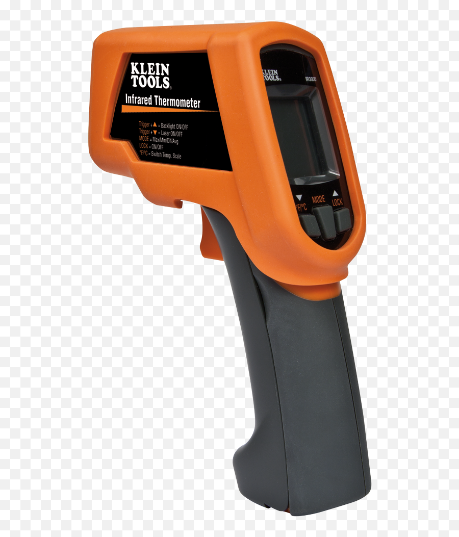 301 Dual Laser Infrared Thermometer - Ir3000 Klein Tools Transparent Background Png Clipart Temperature Gun Icon Png Emoji,Laser Transparent Background