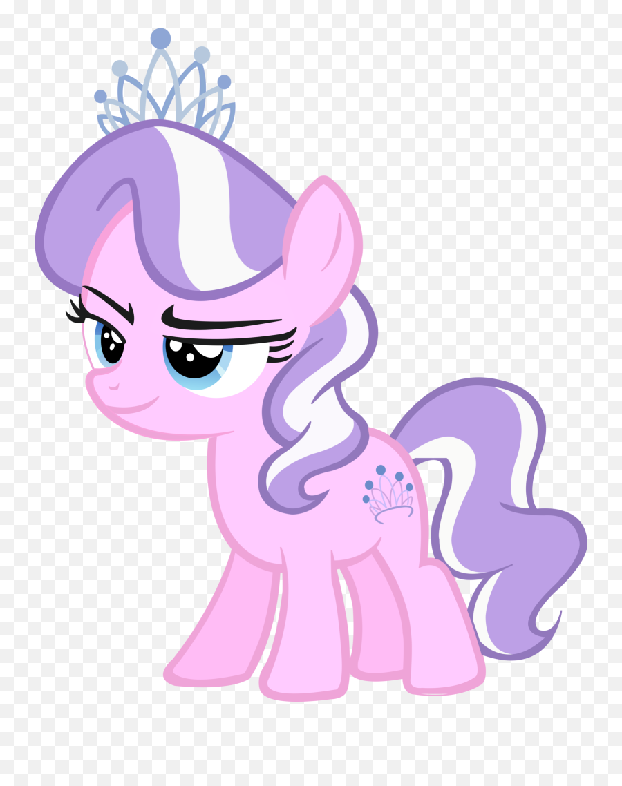 My Little Pony Clipart Vector - My Little Pony Friendship Is Mlp Diamond Tiara Dress Emoji,Pony Clipart