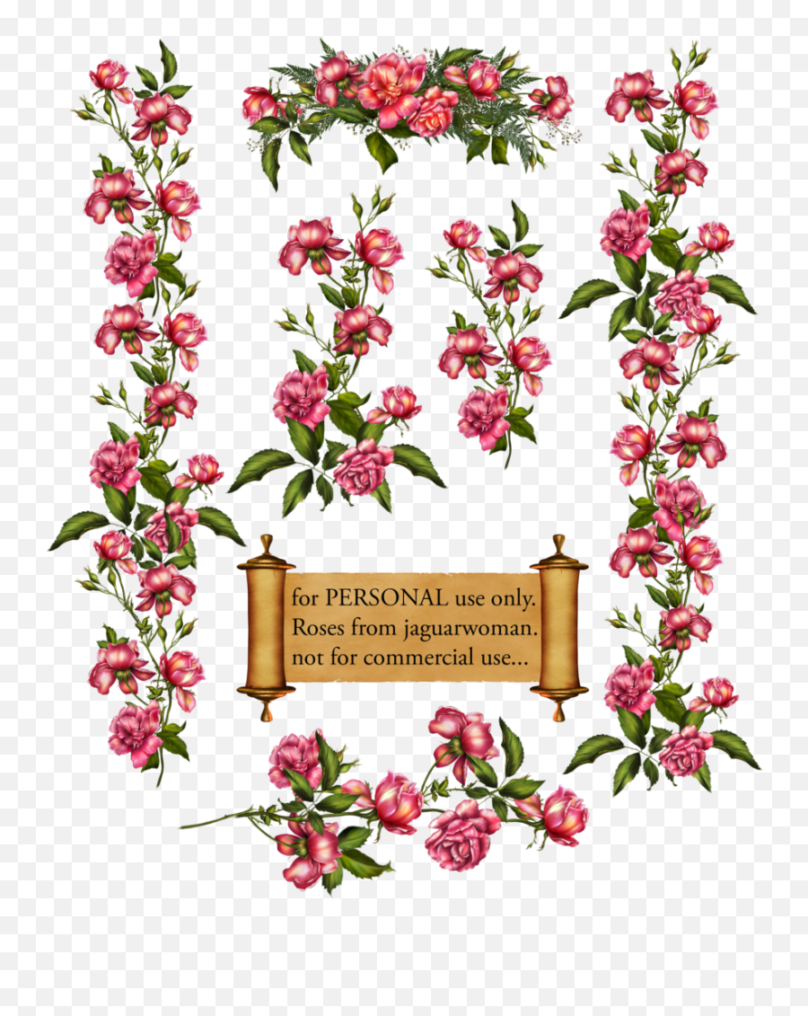 Rose Bush Clipart Rose Vines - Flower Vines Art Png Emoji,Vines Png