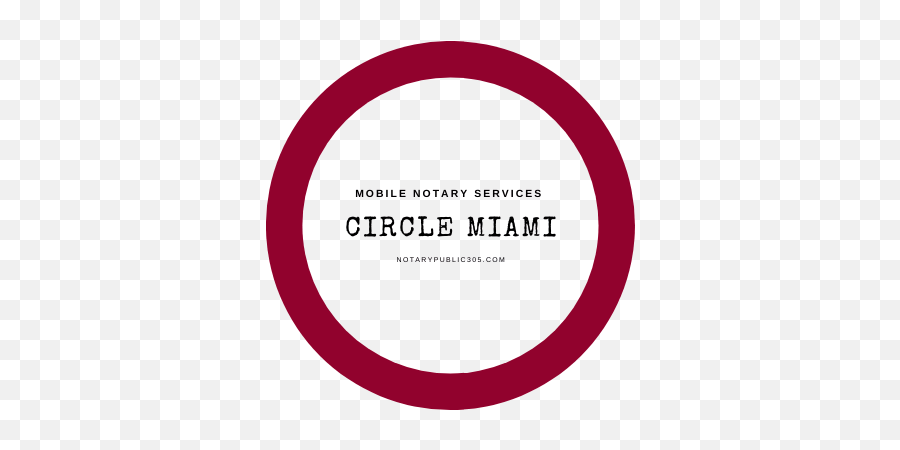 Circle Miami Llc - Dot Emoji,Notary Public Logo