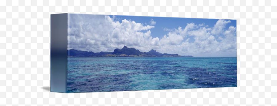 Ocean With Mountains In The Background Mauritius By Panoramic Images Emoji,Ocean Transparent Background