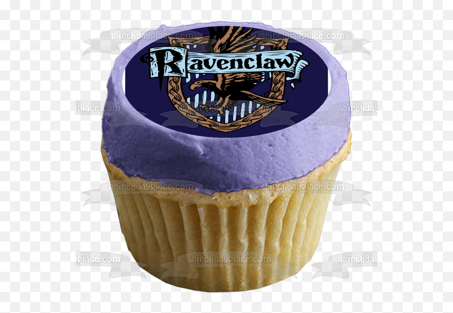 Harry Potter Hogwarts Ravenclaw Crest Blue Background Edible Cake Topper Image Abpid27813 - Doge Dog Food Memes Emoji,Ravenclaw Logo