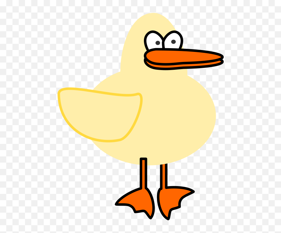 Duck Clipart Silly - Cartoon Duck Silly Emoji,Duck Clipart