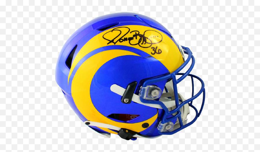 Jerome Bettis Los Angeles Rams Signed La Rams Full - Sized Speedflex Helmet Bas Coa St Louis Rams Speedflex Helmet Emoji,La Rams Logo Png