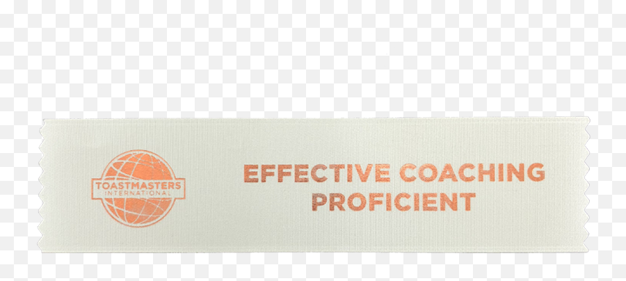 Effective Coaching Proficient Ribbon - Horizontal Emoji,Toastmasters Logo