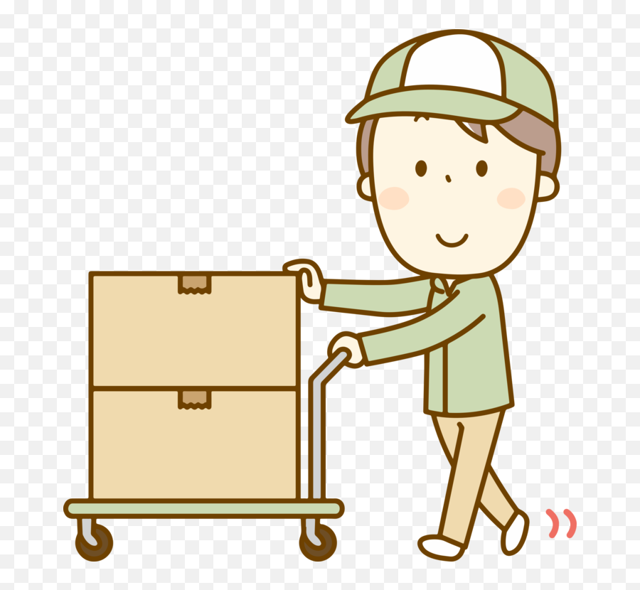 Package Deliverychildcartoon Png Clipart - Royalty Free Material Handling Clipart Emoji,Warehouse Clipart