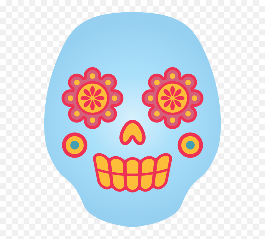 Day Of The Dead Smile Watercolor Painting Smiley For Emoji,Watercolor Pumpkin Clipart