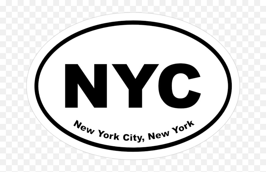 New York City New York Oval Stickers Emoji,New York City Clipart