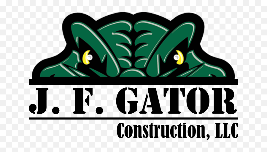 J - Gator Eyes Emoji,Construction Company Logo