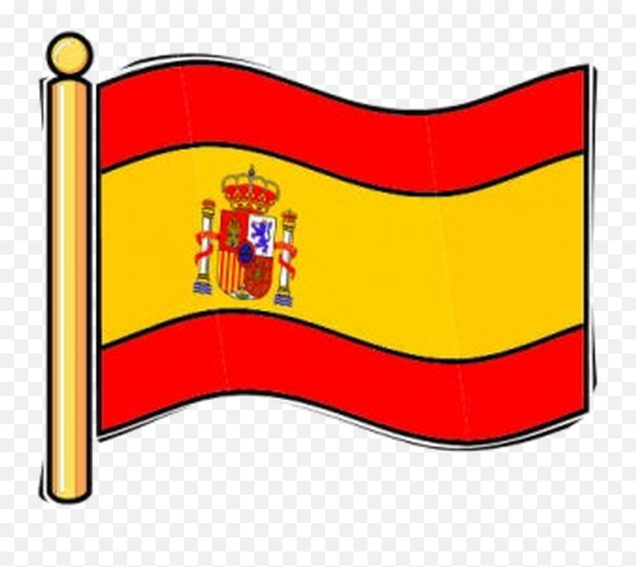 Download Spanish Clipart Spanish Club - Spain Flag Cartoon Png Emoji,Class Clipart
