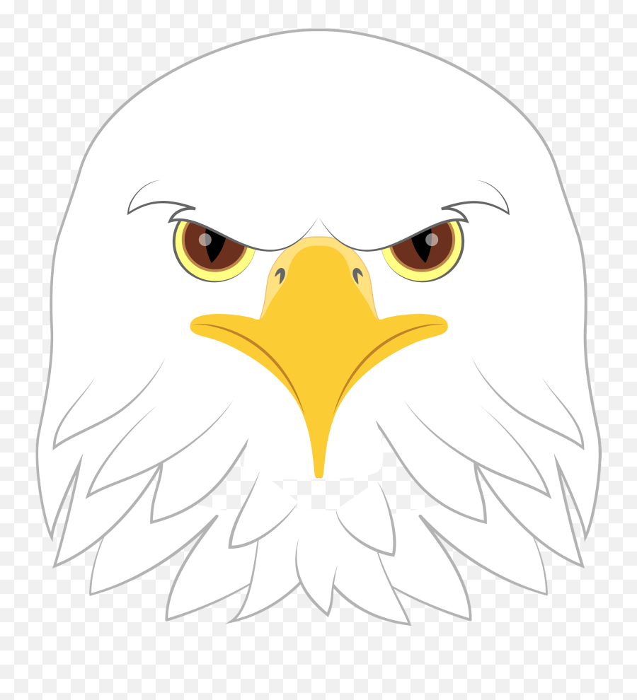 Bald Eagle Face Clipart - Automotive Decal Emoji,Bald Eagle Clipart