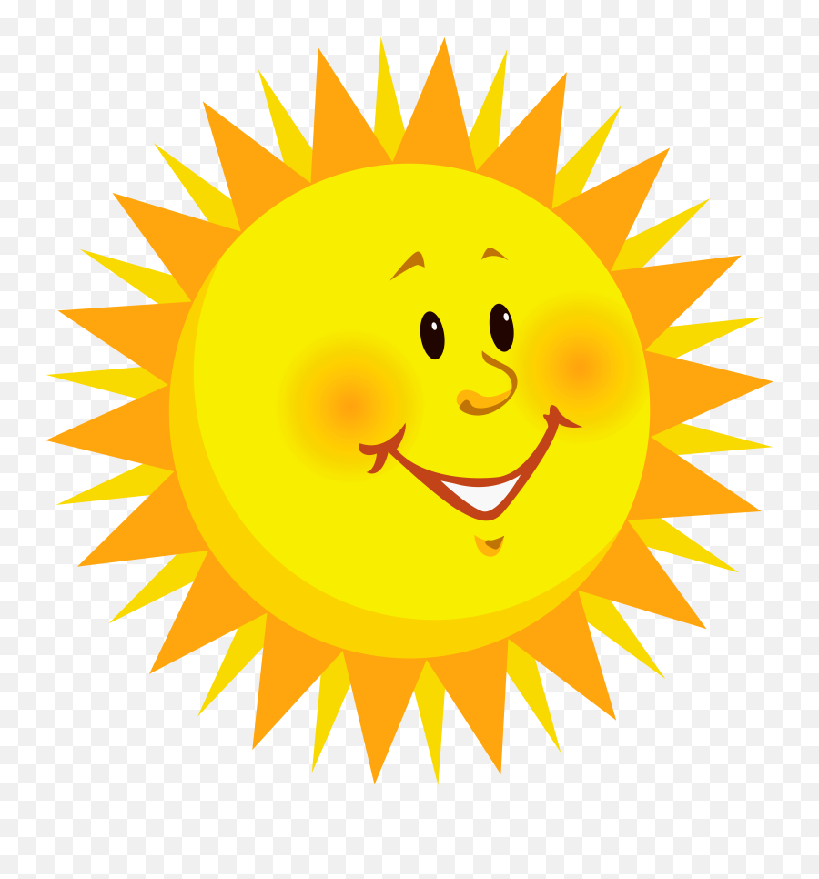 Free Smiling Sun Clipart Download Free - Happy Cute Sun Cartoon Emoji,Sun Clipart