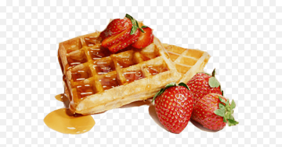 Download Hd Free Png Waffles Png File - Waffles With Honey And Strawberry Emoji,Waffle Clipart