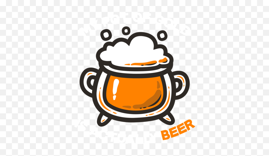 My Pot Of Gold Beer - Illustration Full Size Png Download Serveware Emoji,Pot Of Gold Png