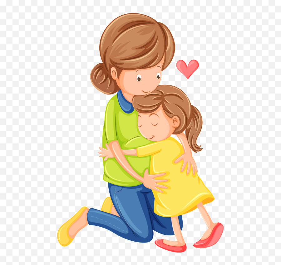 Hugging Clipart Kiss Goodnight Hugging - Mum Hugging Child Clipart Emoji,Hug Clipart