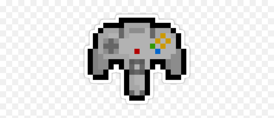 Nintendo 64 Controller Xbox 360 Pixel Art Game Controllers - N64 Controller Pixel Art Emoji,Nintendo 64 Png