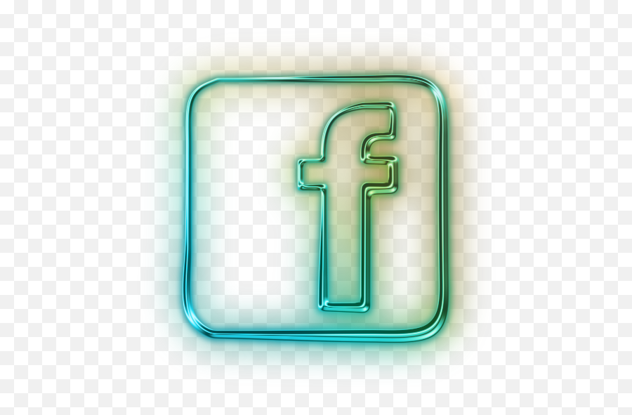 Facebook Logo Icon - Cool Transparent Background Png Logo Facebook Neon Png Emoji,Facebook Logo