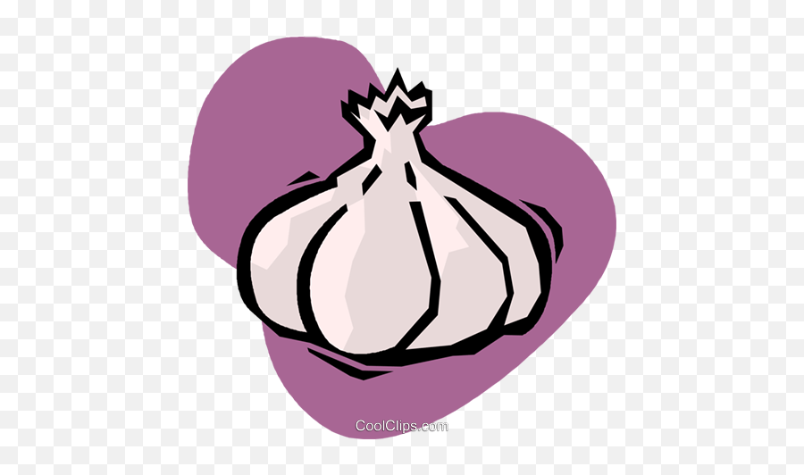 Garlic Cloves Royalty Free Vector Clip Art Illustration - Garlic Art Png Emoji,Garlic Clipart
