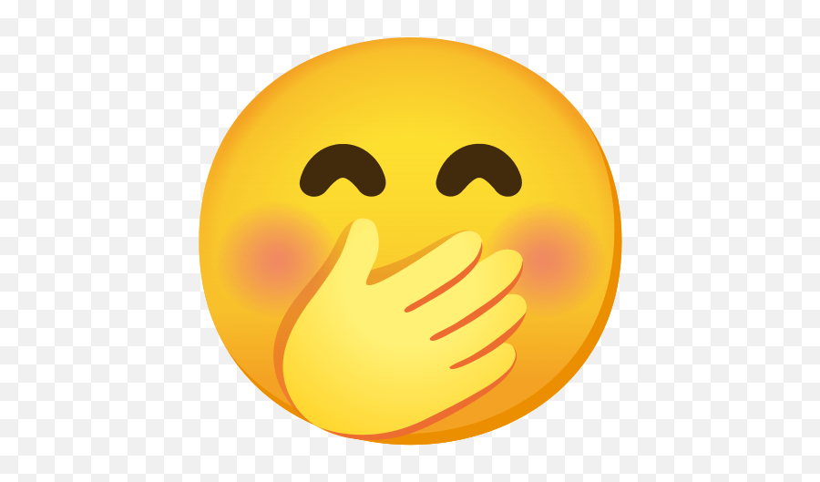 Laughing Face With Hand Over Mouth Emoji,Lips Emoji Png