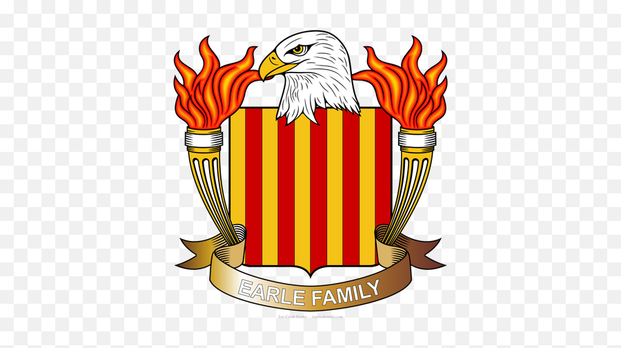 American Eagle Family Crests Earle - American Eagle Emoji,American Eagle Clipart