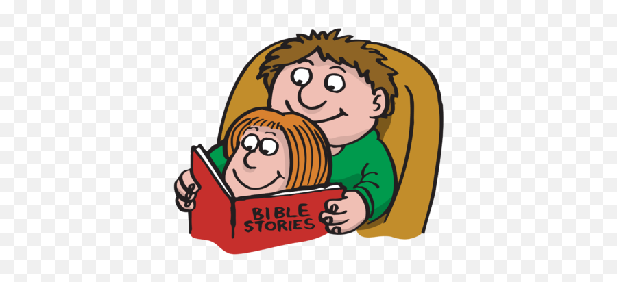Christian Father Cliparts - Kids Reading Bible Clip Art Emoji,Bible Clipart