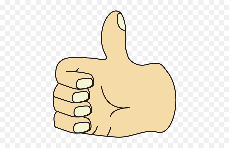 Download Hd Free Clipart Thumbs Up - Cute Thumb Clipart Emoji,Thumbs Up Clipart
