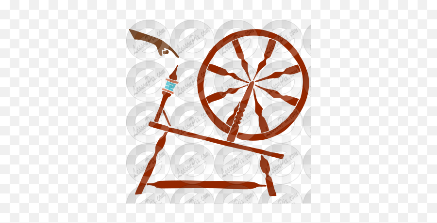 Spinning Wheel Stencil For Classroom Therapy Use - Great Vector Konark Wheel Png Emoji,Wheel Clipart