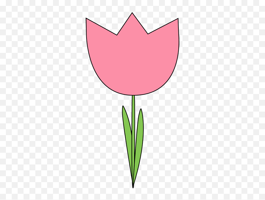 Pink Tulip Clip Art Image Clipart Panda - Free Clipart Images Simple Tulip Clip Art Emoji,Pink Clipart