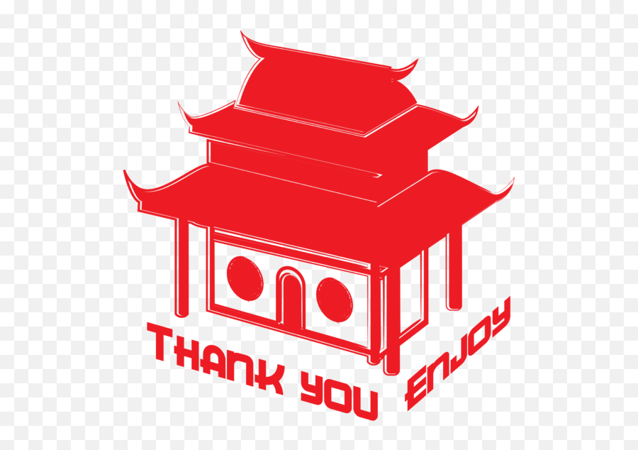 Chinese Take Out Design Thank You Enjoy Iphone X Case - Chinese Takeout Thank You Enjoy Logo Emoji,Thank You Transparent