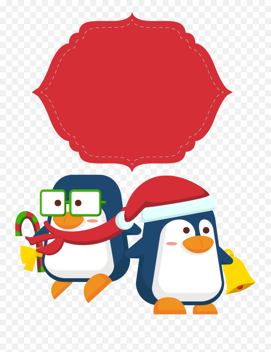 Christmas Penguin Png - Snow Christmas Cartoon Background Happy Emoji,Snow Background Png