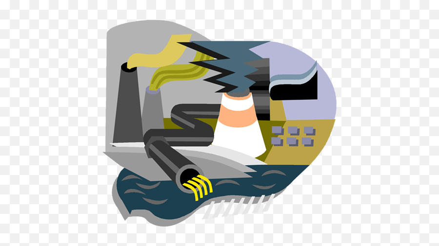 Industry Smoke Stacks Pollution Royalty Free Vector Clip - Poluiçao Png Emoji,Pollution Clipart