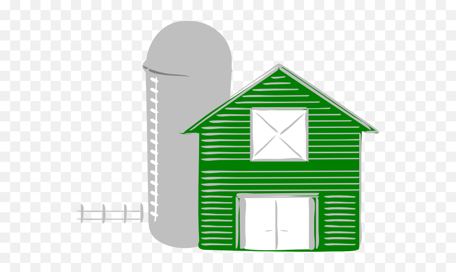 Green Barn Clip Art At Clker - Green Barn Clipart Emoji,Barn Clipart