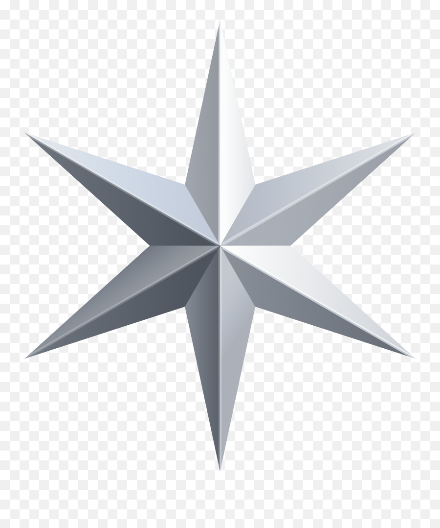 Silver Star Transparent Clip Art Image Clip Art Art - Transparent Sliver Star Png Emoji,Stars Clipart Transparent