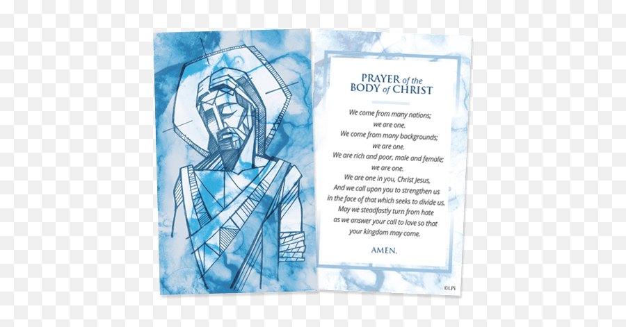 Catholic Prayer Cards In English U0026 Spanish Lpi - Document Emoji,Thanksgiving Blessings Clipart