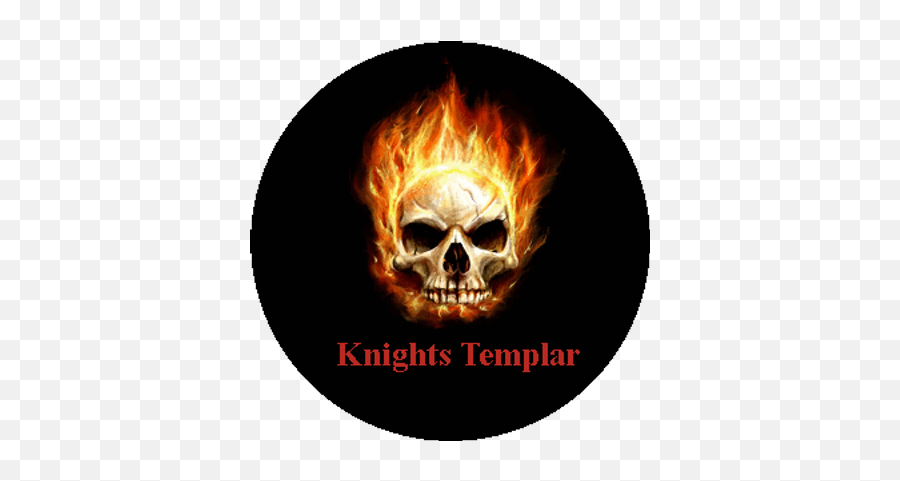 Knights Templar Ktclan Twitter - Painting Fire Skull Emoji,Knights Templar Logo
