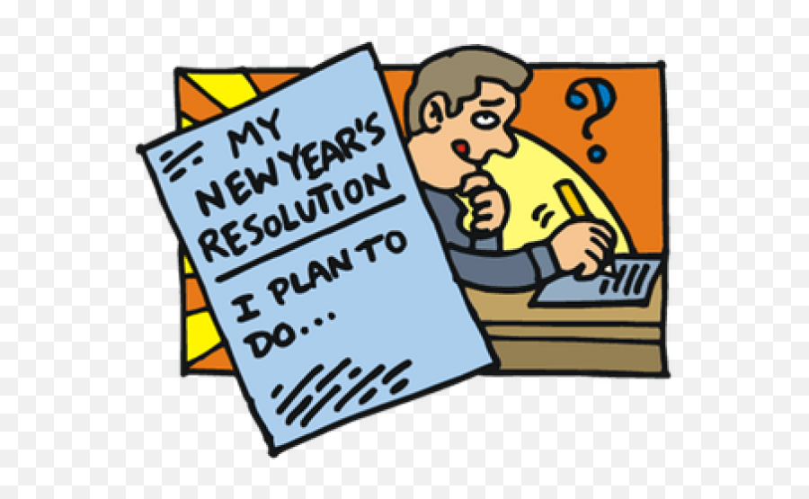 New Year Clipart New Years Resolution - First Working Day Of Clipart New Years Resolution Free Emoji,New Years Clipart