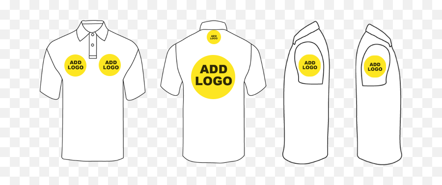 Embroidered Polo Shirts - Add Custom Logos Workwear Giant Short Sleeve Emoji,Fruit Of The Loom Logo