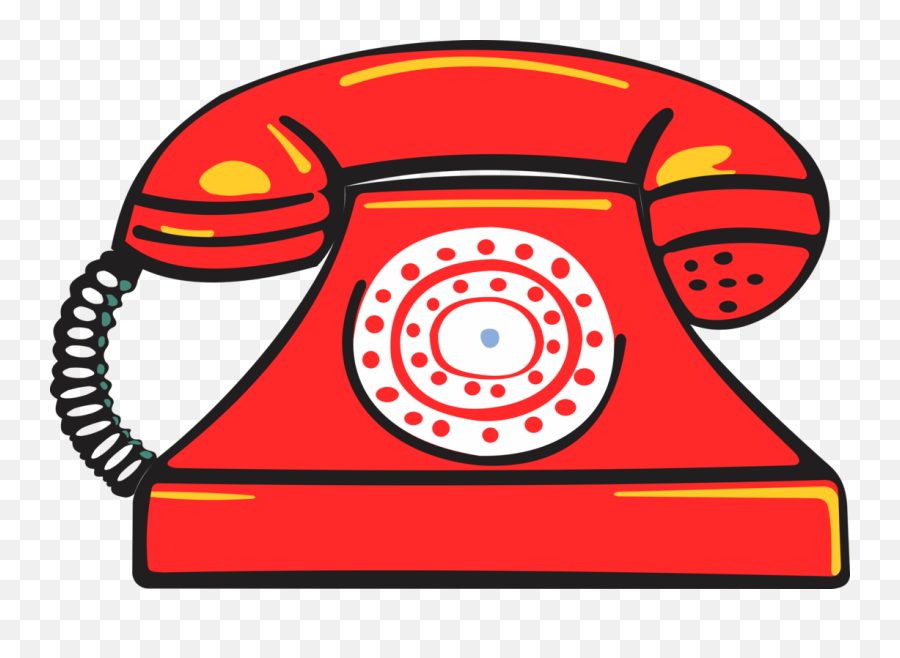 Red Rotary Telephone Clipart Free Download Transparent Png - Clip Art Land Phone Emoji,Telephone Clipart