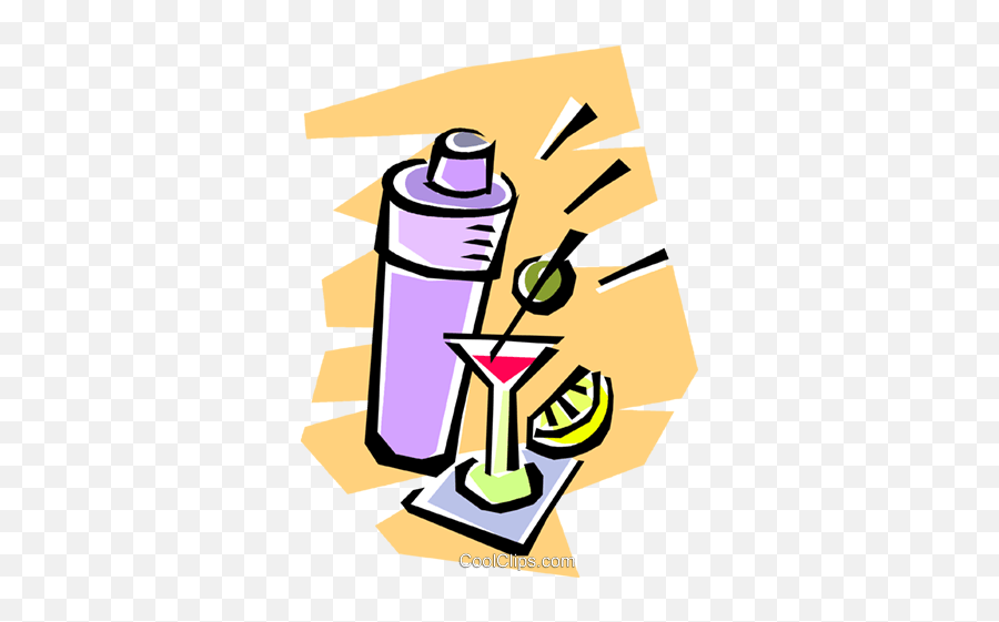 Cocktail Shaker And Cocktails Royalty Free Vector Clip Art Emoji,1950s Clipart