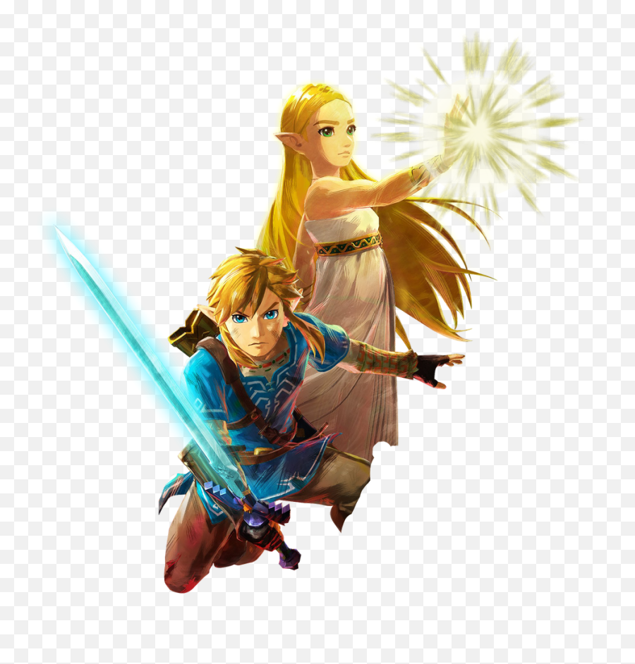 Hw Age Of Calamity - Link And Zelda Legend Of Zelda Emoji,Link Zelda Png