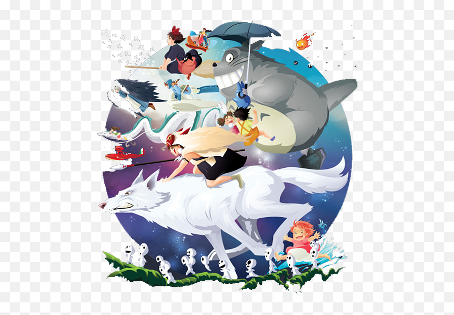 Totoro Studio Ghibli Beach Towel Emoji,Totoro Transparent Background